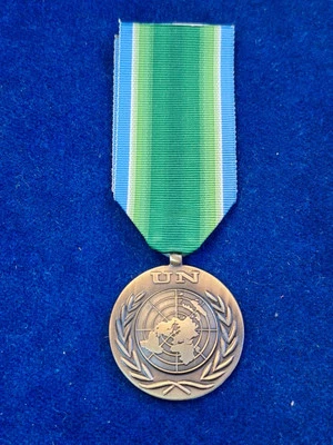 U.N UNITED NATIONS MEDAL FOR INDIA PAKINSTAN FULL SIZE WITH RIBBON ORIGINAL - Image 1 of 2