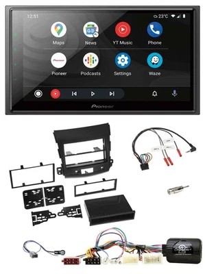 Pioneer USB 2DIN DAB Lenkrad Bluetooth Autoradio für Mitsubishi Outlander 2007-2 - Bild 1 von 4