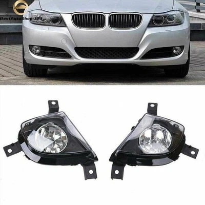 1 Pair Front Bumper Fog Lights Driving Lamps For BMW E90 E91 328i 335i 2009-2011 - Image 1 of 4