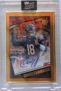Campaña de novato 2024 Topps Now NFL Caleb Williams EN TARJETA AUTO dorado SSP 21/25 - Imagen 1 de 5