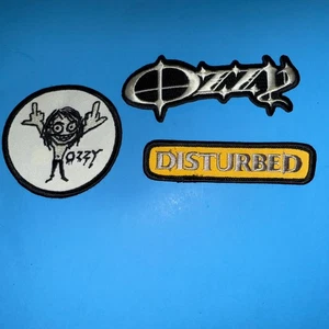 3 Ozzy - Embroidered Iron on patch - Punk/Rock/Metal Band / Osbourne New! - Picture 1 of 4