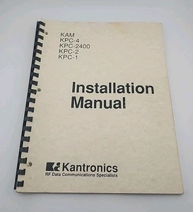 Manual de instalación Kantronics KAM, KPC-4, KPC-2400, KPC-2, KPC-1, 1989 Ver 2.85 - Imagen 1 de 5