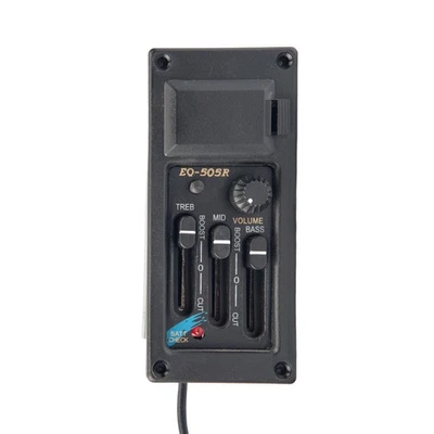 3 Band EQ Guitar Preamp Equalizer Piezo For Ovation OUD Acoustic Guitar EQ-505R - Image 1 of 4