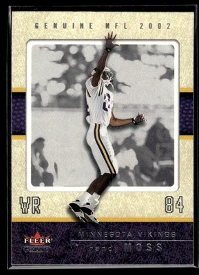 2002 Fleer Genuine Randy Moss Minnesota Vikings #7 - Image 1 of 2