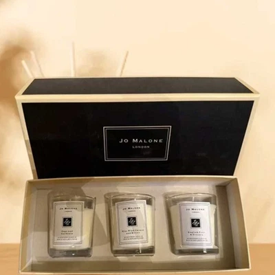 New Jo Malone Scented Candle Gift Set Aromatherapy 3*70g Premium Scents Gift New - Image 1 of 4