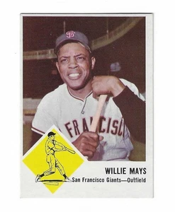 1963 Fleer WILLIE MAYS San Francisco Giants Karte 5 gute Ecken außermittig - Bild 1 von 2