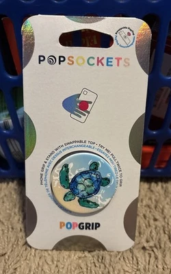 PopSockets Swappable Top PopGrip Turtle Tortuga Cell Phone Accessory NWT - Image 1 of 2