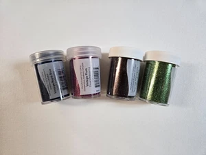 Stampendous Embossing Powder Lot: Olive, Royal Blue, Plum, and Mahogany - Picture 1 of 1