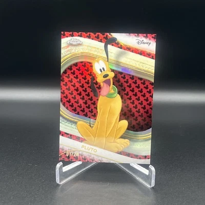 Pluto 2025 Topps Chrome Disney Red & Black Mickey #/28 - Image 1 of 2