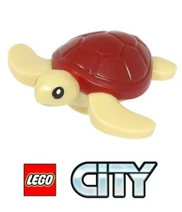 LEGO City - Tan Baby Meeresschildkröte Minifigur mit schwarzen Augen aus Set 60328 - NEU - Bild 1 von 2