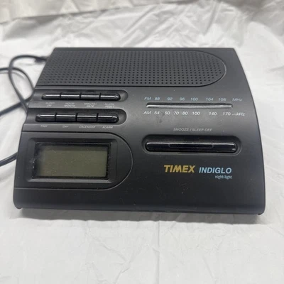 Timex Indiglo FM/AM Alarm Clock Radio Night Light T422B Vintage.tested Works  - Image 1 of 4