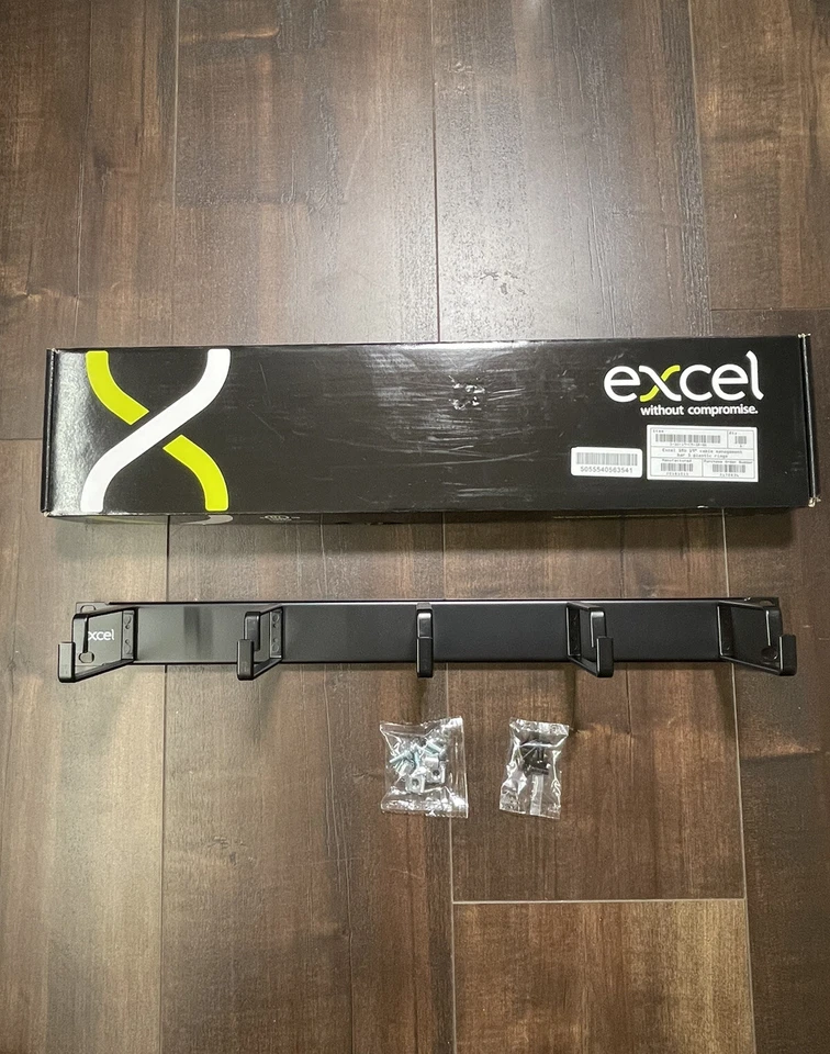 Excel 19 inch Network tower Rack Cable Management 1U Cable Organizer, 100mm - Image 1 of 4