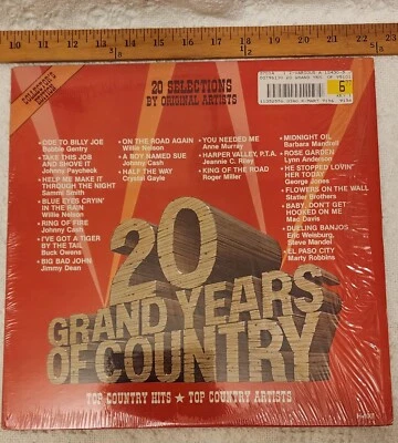 CBS SPECIAL PRODUCTS 20 Grand Years of Country WILLIE NELSON Johnny Cash H-100  - Image 1 of 4