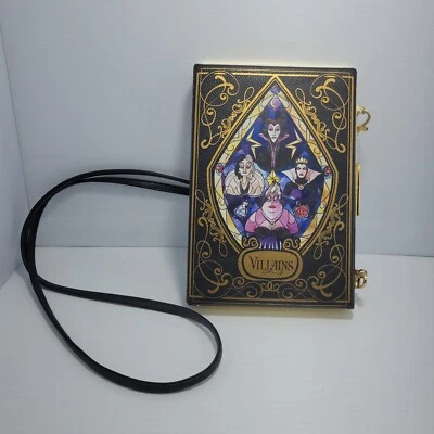 Disney Villains 手包黑色人造皮革单肩包斜挎包钱包 — 第 1/4 张图片