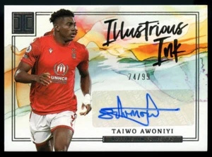 /99 Taiwo Awoniyi Nottingham Forest Panini Impeccable 2022 Auto Autograph - Picture 1 of 3