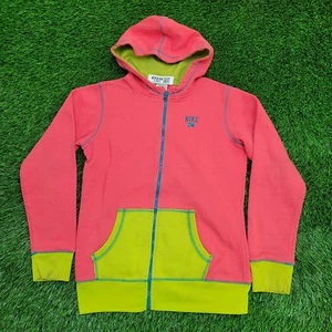 NIKE Zip Hoodie Jacket Girls XL 18x24 Two-Tone Pinkish Green - Picture 1 of 13