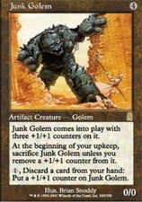 MTG magic cards 1x x1 Light Play, English Junk Golem Odyssey
