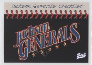 1997 Best Jackson Generals Checklist #28