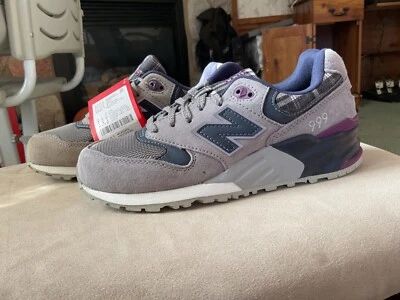 Zapatilla New Balance 999 - Mujer Talla 6 - Gris y Púrpura - NUEVA con etiquetas Foto 1 de 4