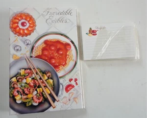 1982 MIB Hallmark Incredible Edibles Foods Spiral Bound File Recipe Holder Cards - Bild 1 von 12