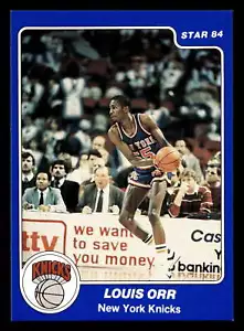 1983-84 Star #66 Louis Orr Near Mint + Knicks ID:406524 - Foto 1 di 2