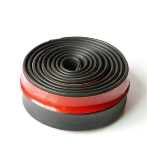 Car Front Bumper Universal Protector Rubber Lip Splitter Spoiler Adhesive Strip - Picture 1 of 6