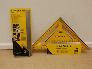 STANLEY 0 46 151 12" COMBINACIÓN CUADRADO HIERRO STOCK + 12" ABS TECHO CUADRADO - Imagen 1 de 2