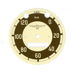ÁGUILA, MB200, velocímetro, 120 km/h, beige/marrón, Ø= 76 mm, NUEVO - Imagen 1 de 1