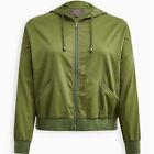 NEW! Torrid 1 XL Anorak Dolman Hooded Jacket - Zip Front Coat Olive Green Plus