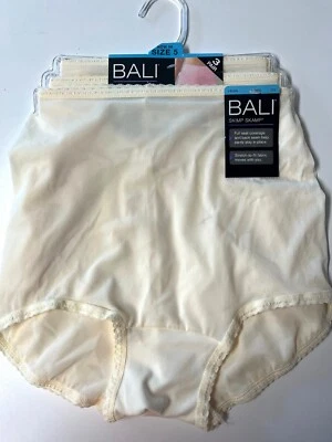 Bali Skimp Skamp Panties 3 PK Briefs Yellow NEW Ret $30.00 DFA633 2663/B633 - Imagem 1 de 4