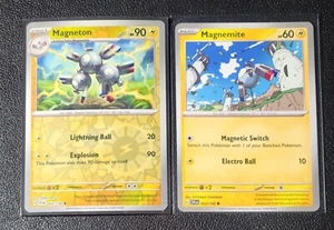 Magneton 064/198 reverse holo & Magnemite 063/198 Scarlet & Violet NM - Picture 1 of 1