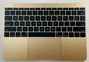 Apple MacBook Retina Early 2016 12” Gold Palm-Rest Top Case Keyboard A1534 - Picture 1 of 3