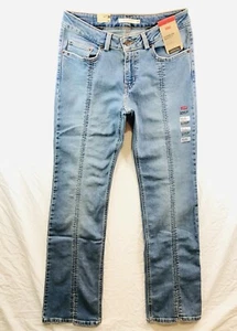 Levi's Superlow Bootcut Jeans 28x32 helle Waschung Cowgirl Schlag Western Low Rise - Bild 1 von 6