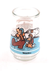 Welch's Jelly Glass Jar #5 Una película Goofy Padre e hijo Time Fishing 1998 - Imagen 1 de 5