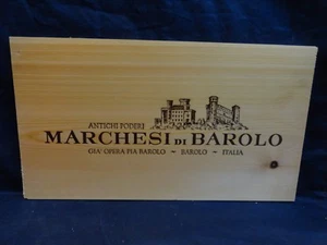 WOOD WINE PANEL END  MARCHESI DI BAROLO ITALY ANTICHI PODERI CASTLE WP_3 - Picture 1 of 2