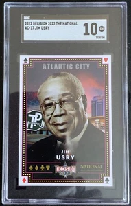 2022 DECISION 2022 THE NATIONAL JIM USRY #AC-17 SGC 10 GM POP 2 ERROR CARD - Picture 1 of 2