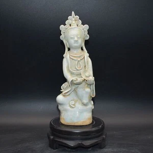 Song Dynasty Hutian Kiln Shadow Guanyin Buddha Statue China Jingdezhen Porcelain - Picture 1 of 9