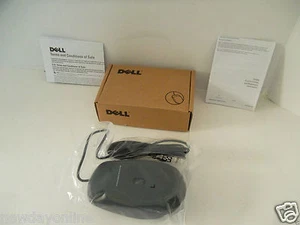 Dell Black Optical USB Mouse w/Scroll-Wheel 9RRC7 356WK 11D3V 5Y2RG Boxed NEW - Picture 1 of 7
