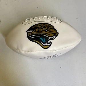 Jacksonville Jaguars Justin Blackmon Signed Autograph White Panel Logo Football - Picture 1 of 2