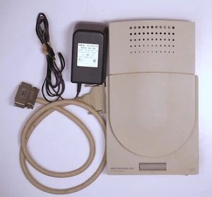 PROMO NEC MultiSpin 3Xp CDR-400 Lecteur CD Portable SCSI avec câble d'alimentation ~ TESTÉ - Photo 1/10