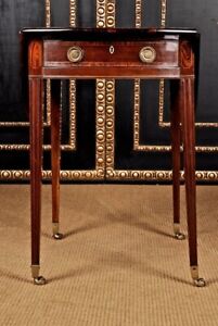 A-63 Old Antique Regency Table Folding Table/Pembroke Table 1. Half 19. Century