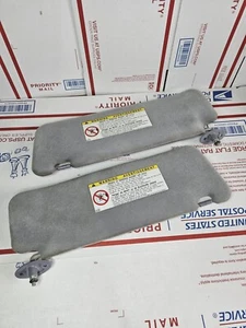96-02 TOYOTA 4RUNNER TACOMA SHADE SET SUN VISOR LEFT RIGHT GRAY GREY VINYL OEM 3 - Picture 1 of 8