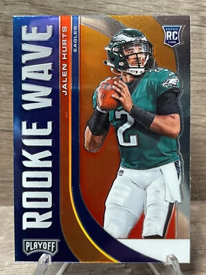 Jalen Hurts Rookie Wave 2020 Panini Playoff Philadelphia Eagles RW-22 TC694 - Image 1 of 2