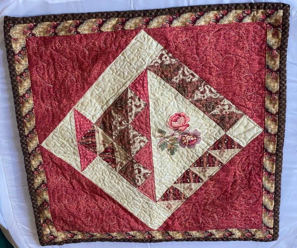 Pillow cover 18X18" handmade - Embroidered Pillow Cover, Throw Accent pillow - Image 1 of 4