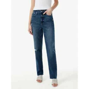 Free Assembly Women's Super High Rise Straight Jeans Size 4 or 6 New with Tags - Picture 1 of 3