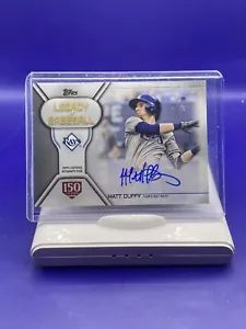 Topps 2019 Serie 1 matt duffy Legacy of Baseball Tampa Bay Strahlen #LBA-MD/150 - Bild 1 von 3