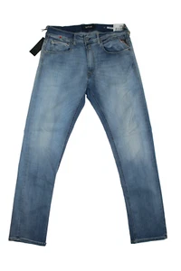 REPLAY MA972Z Grover Hyperflex Jeans Herren - Top Denim - W32 L32 - Blau - Bild 1 von 12