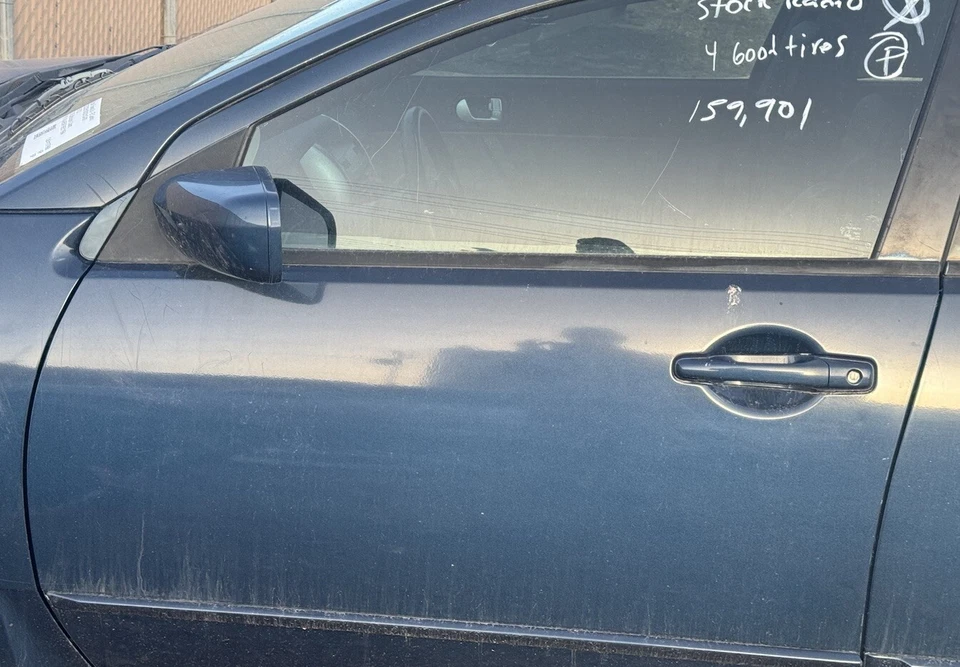 Carcasa de puerta del conductor delantera izquierda Mitsubishi GALANT azul 2004 2005 2006 OEM Foto 1 de 2