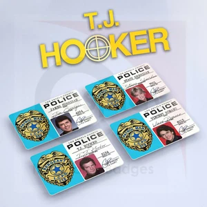 T.J. Hooker TV-Show | LA County Polizei Ausweis Abzeichen Set | William Shatner | LCPD - Bild 1 von 6
