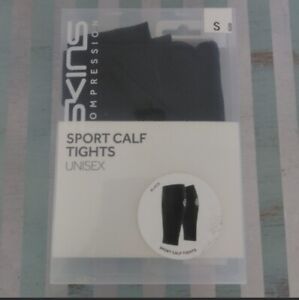 Skins compression sports calf tights Black